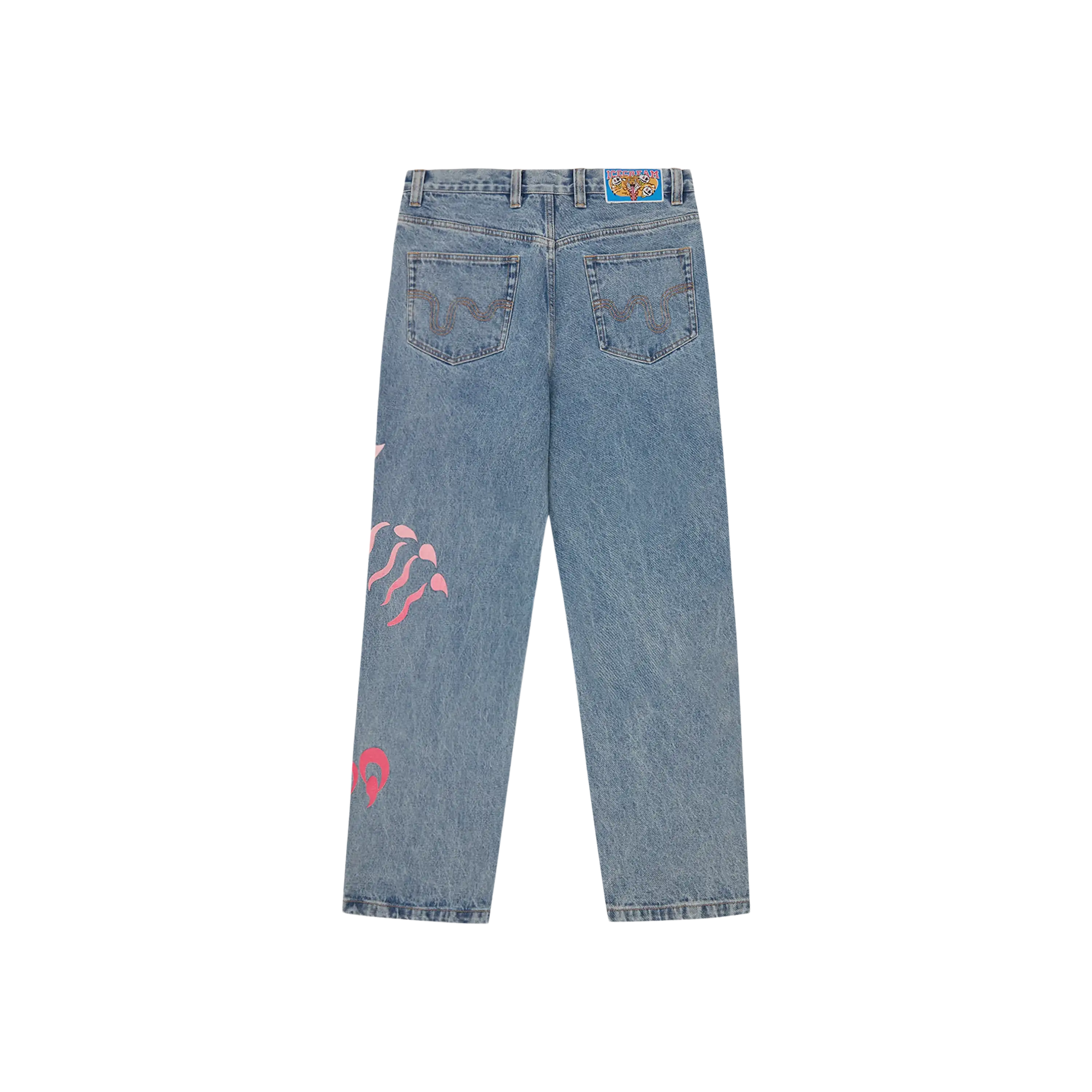 Icecream Tiger Triple Scoop Denim Pants Light Blue