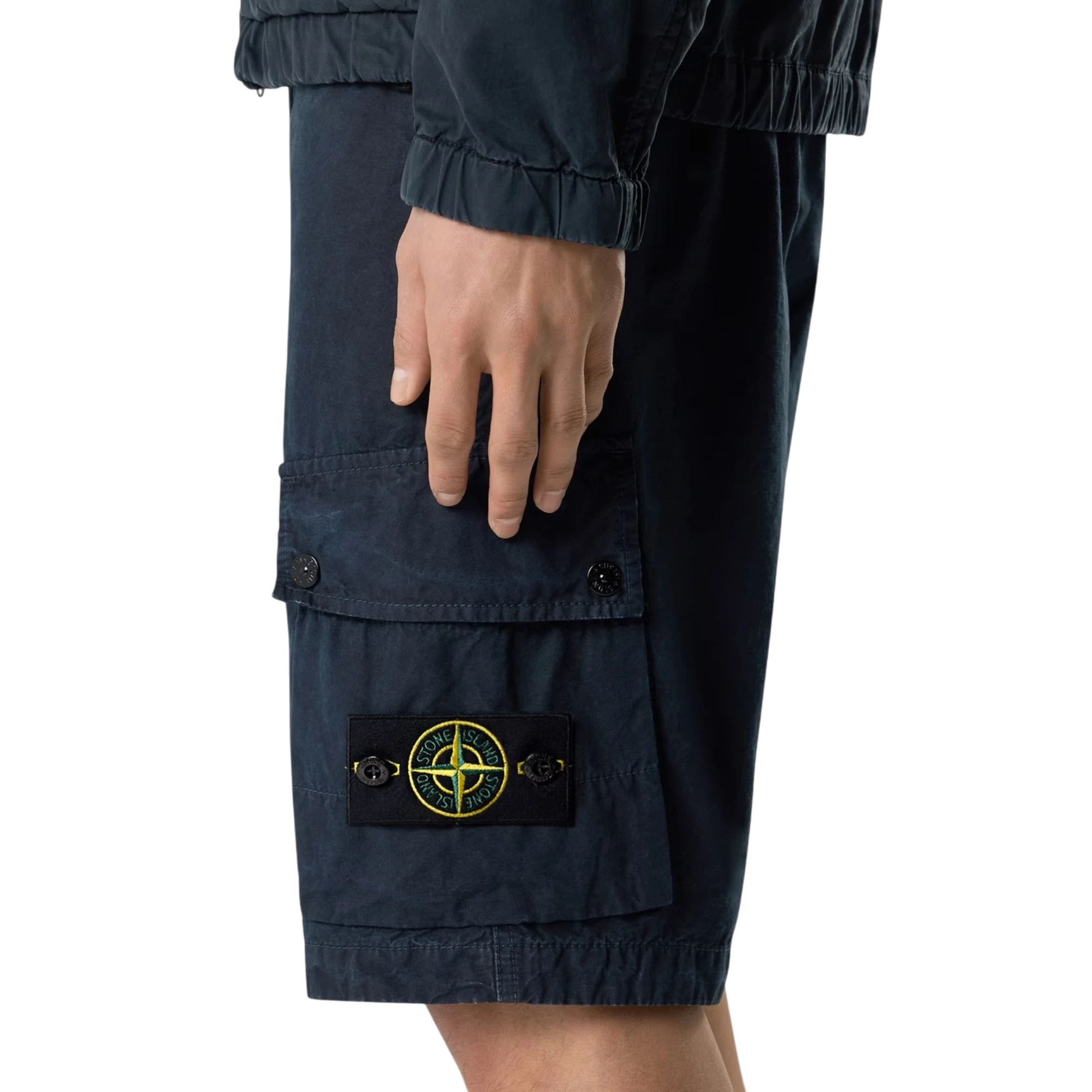 Stone island L100019 BRUSHED ORGANIC COTTON CANVAS 'OLD' EFFECT