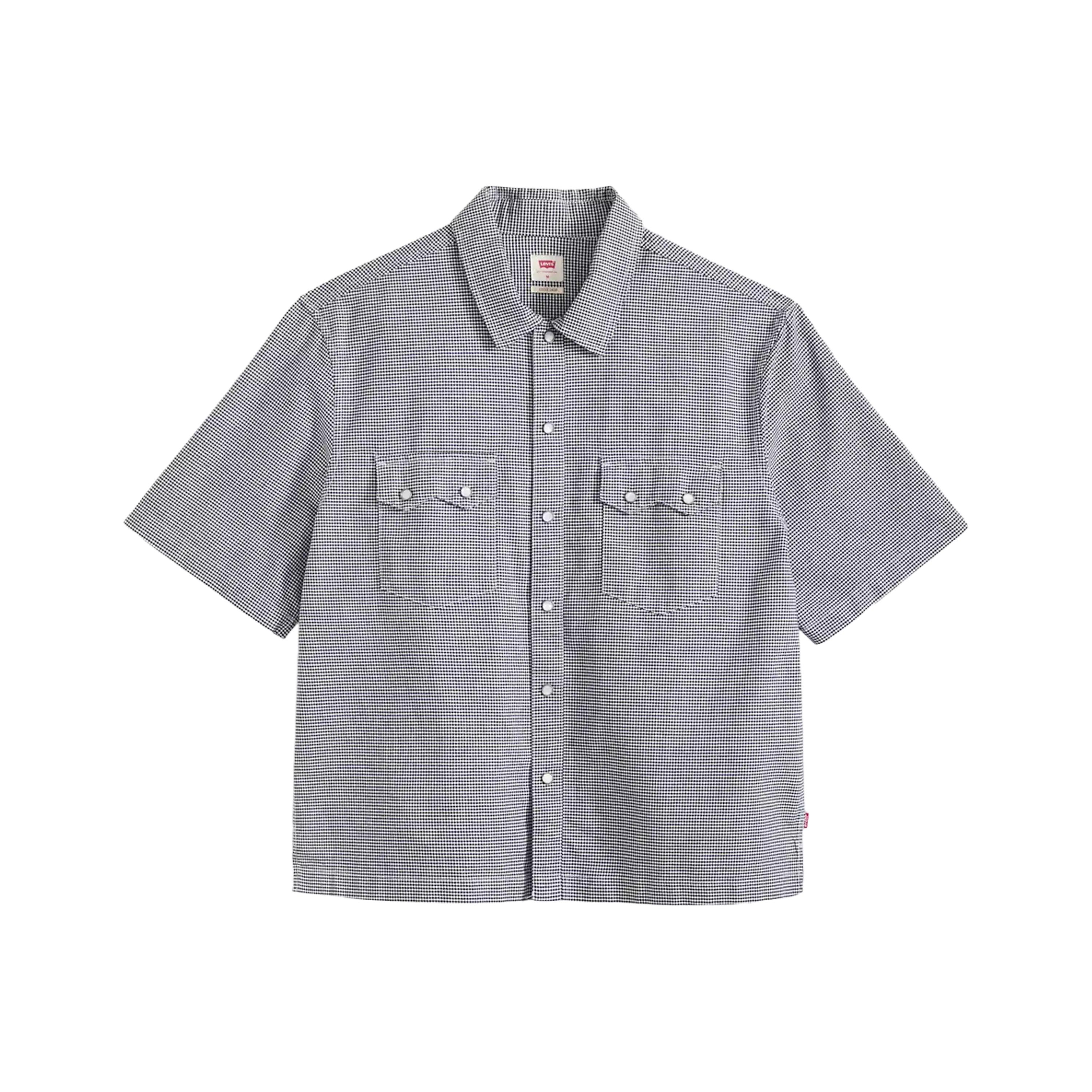 Levi's Western Shirt Lightweight Boxy Manica Corta Blue