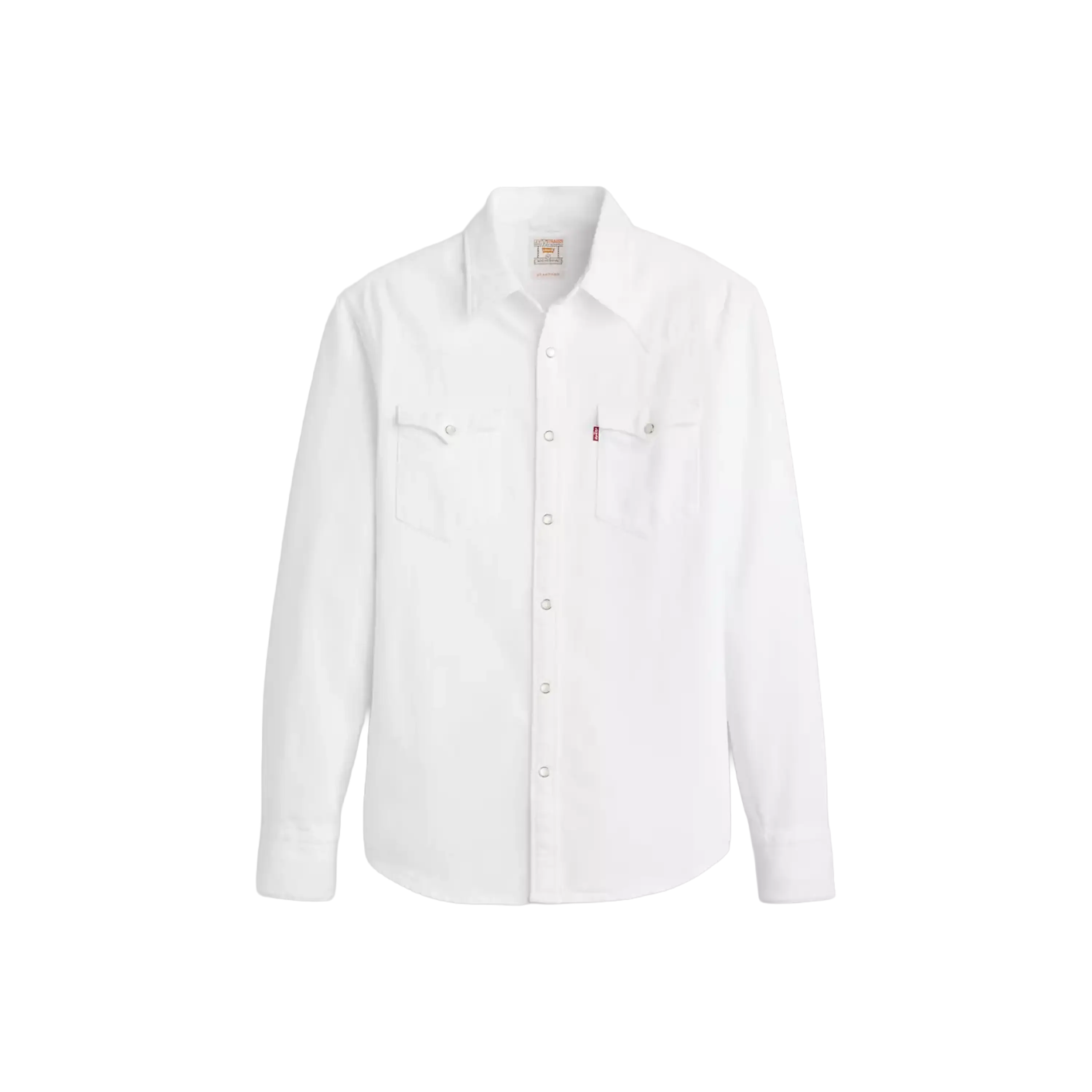 Levi's Western Shirt Barstow Taglio Standard White