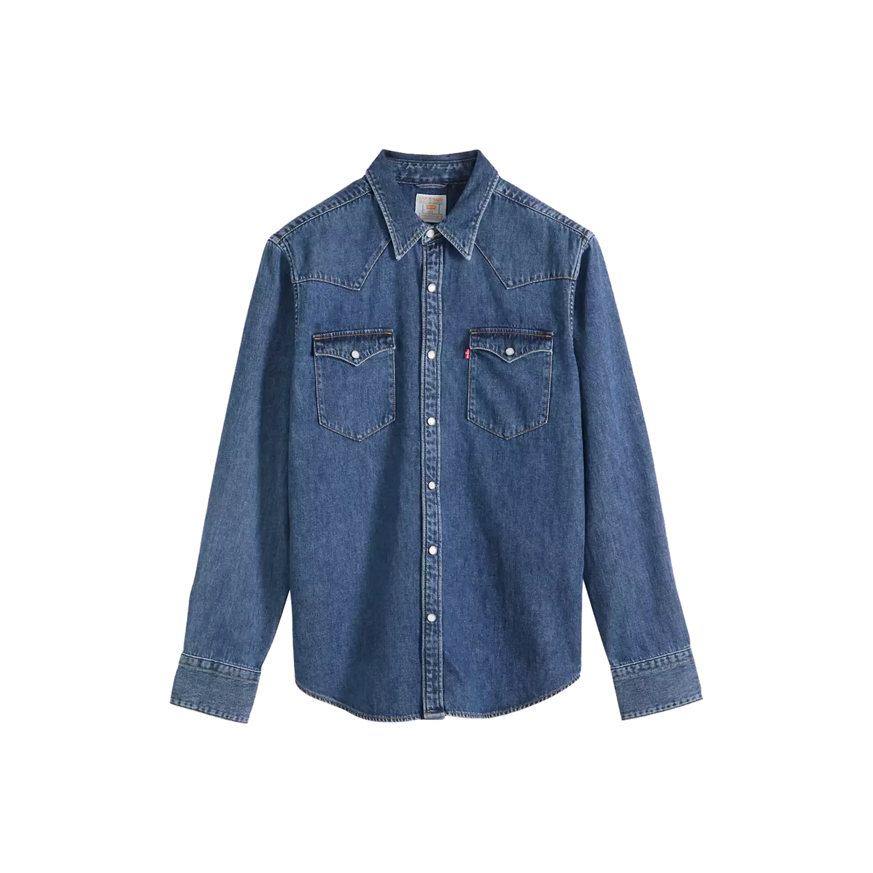 Levi's Western Shirt Barstow Taglio Standard Blue Denim