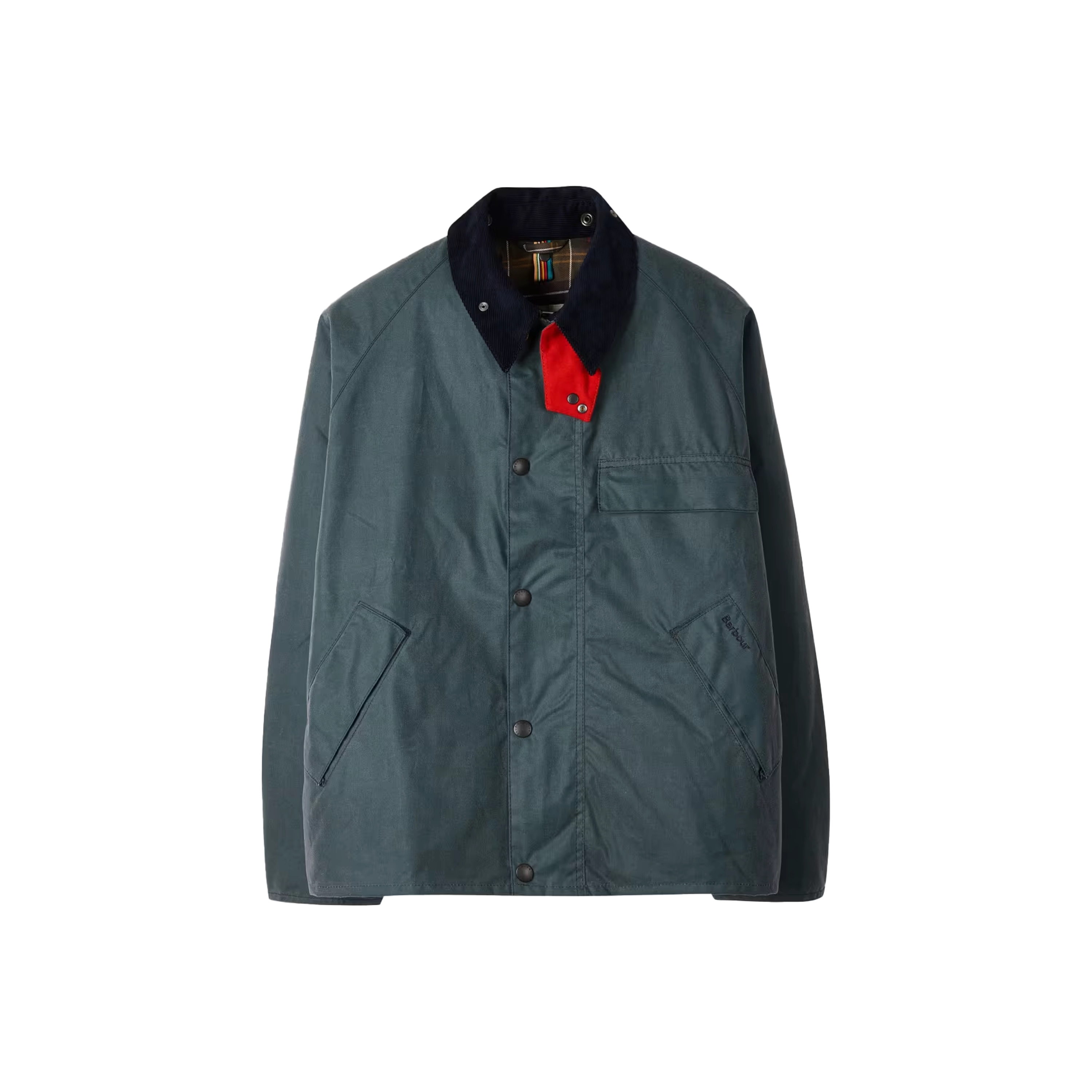 Barbour x Paul Smith Transport Wax Jacket Slate W