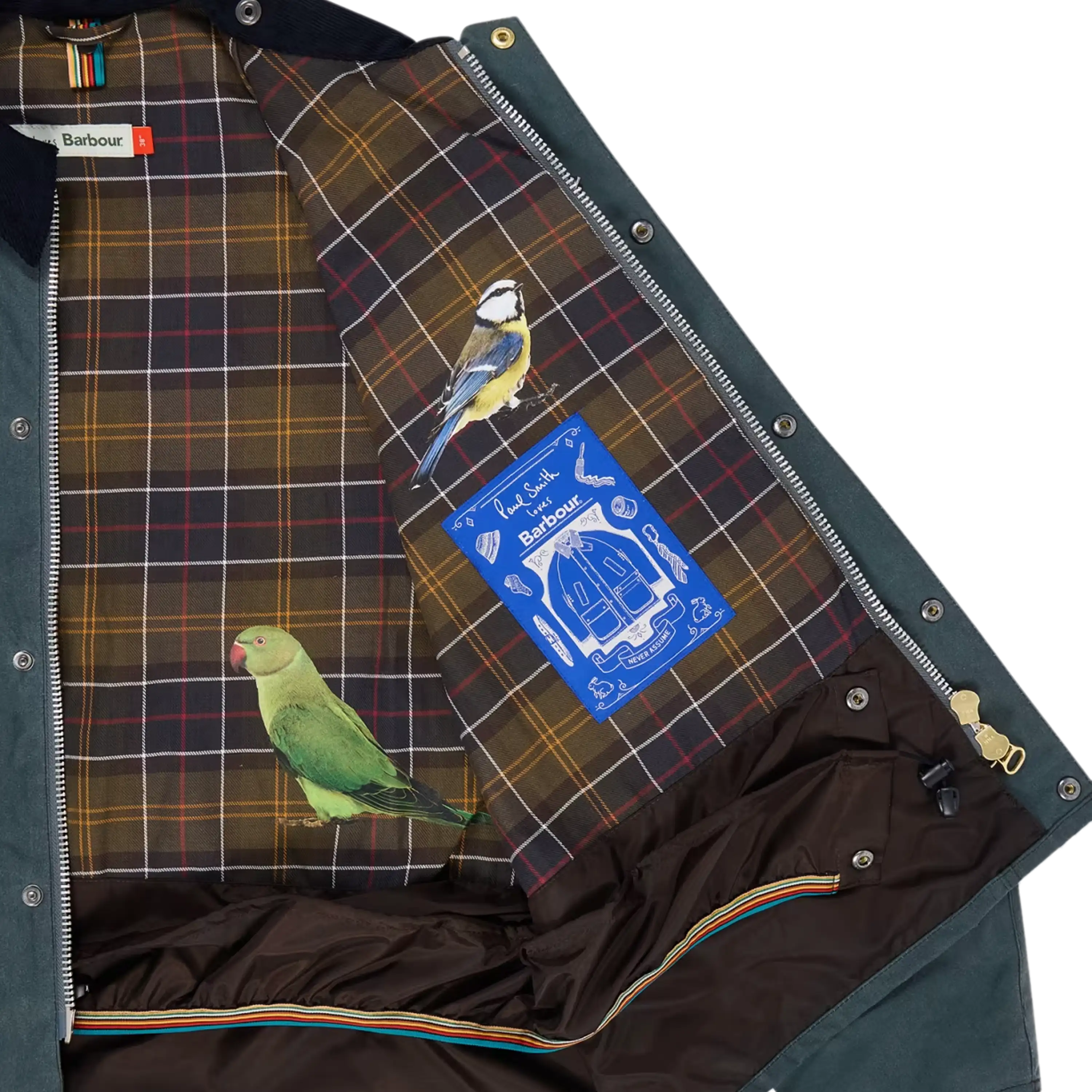 Barbour x Paul Smith Transport Wax Jacket Slate