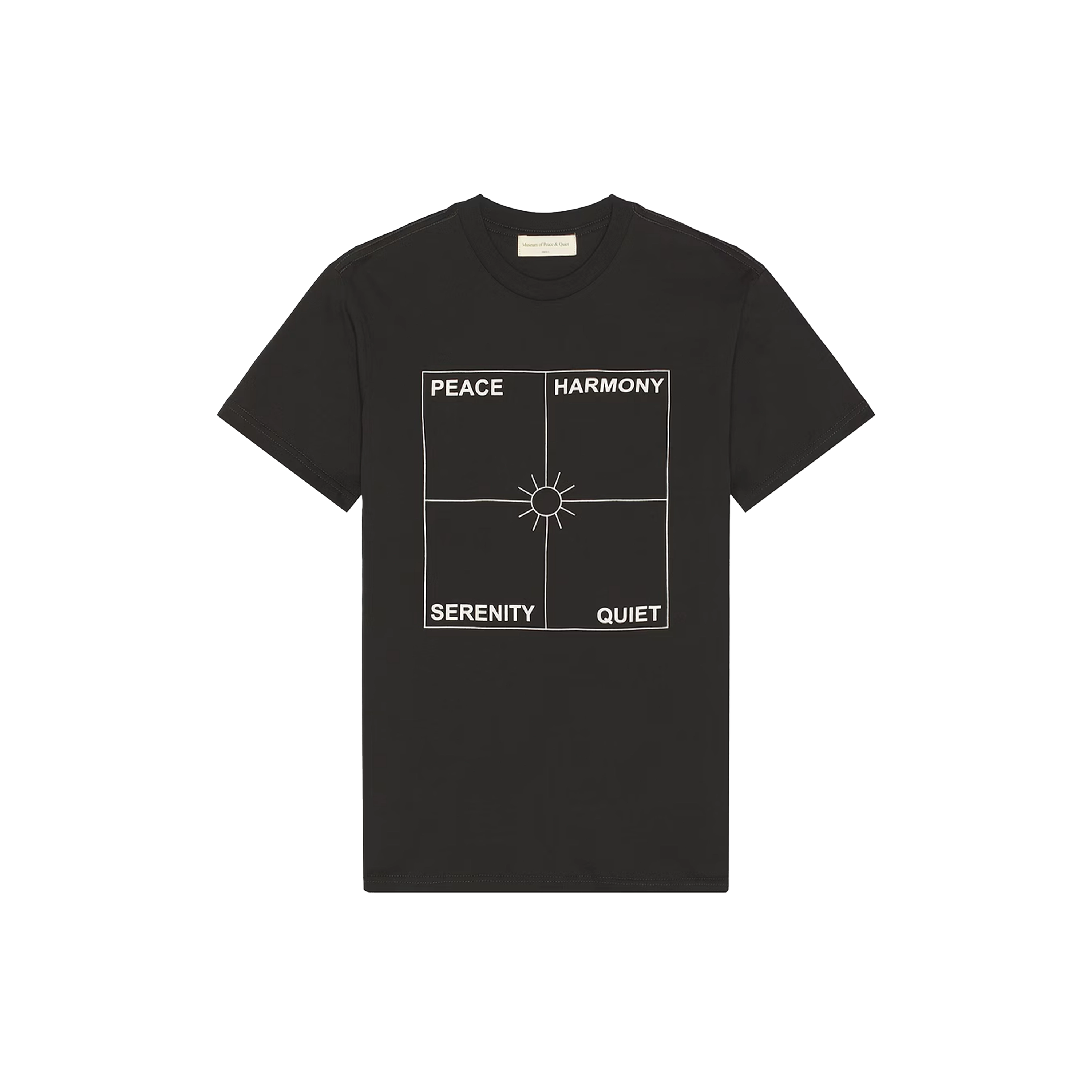 Museum of Piece & Quiet Four Corners T-Shirt Black