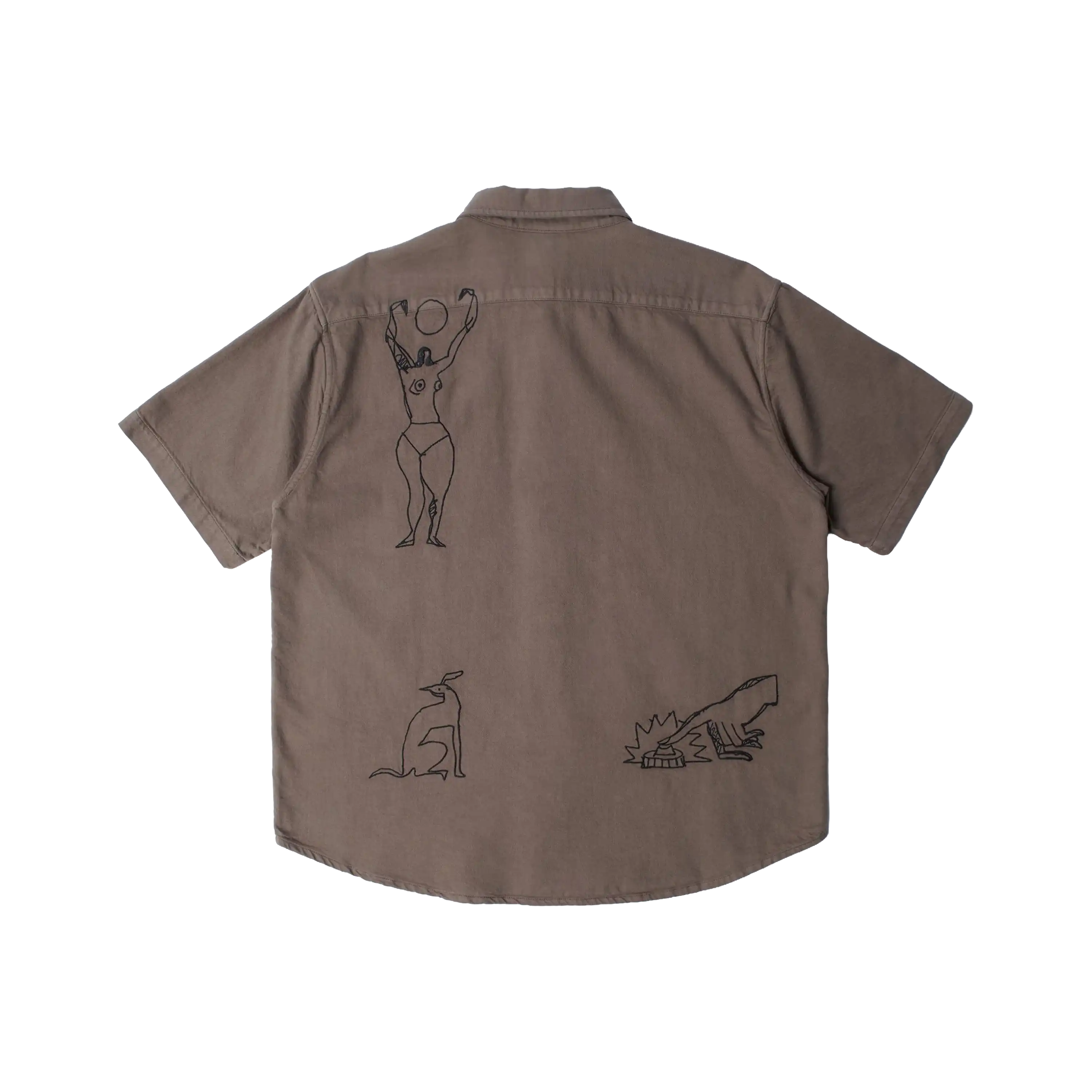 Parra Crooked Face Short Sleeve Shirt