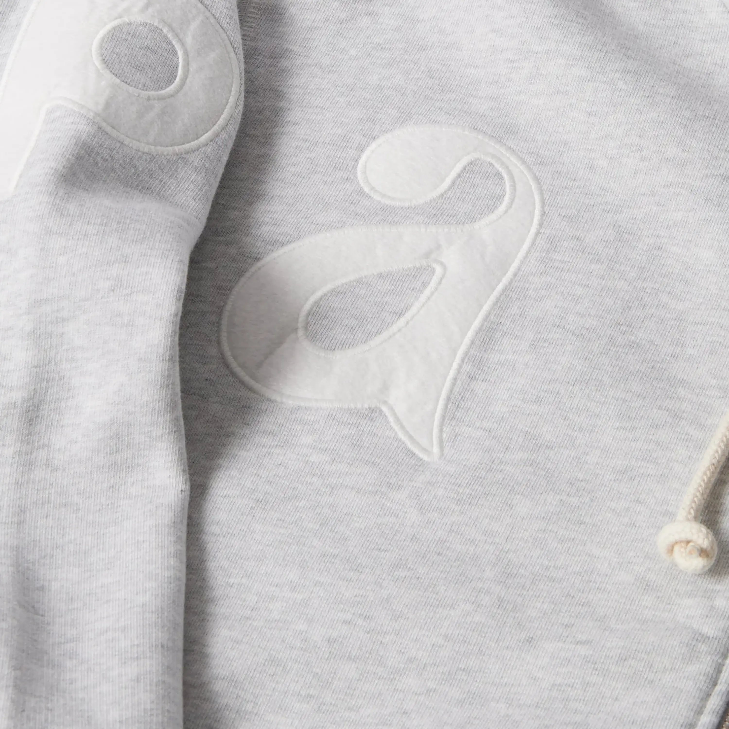 Parra Word salad zip hooded sweatshirt grey