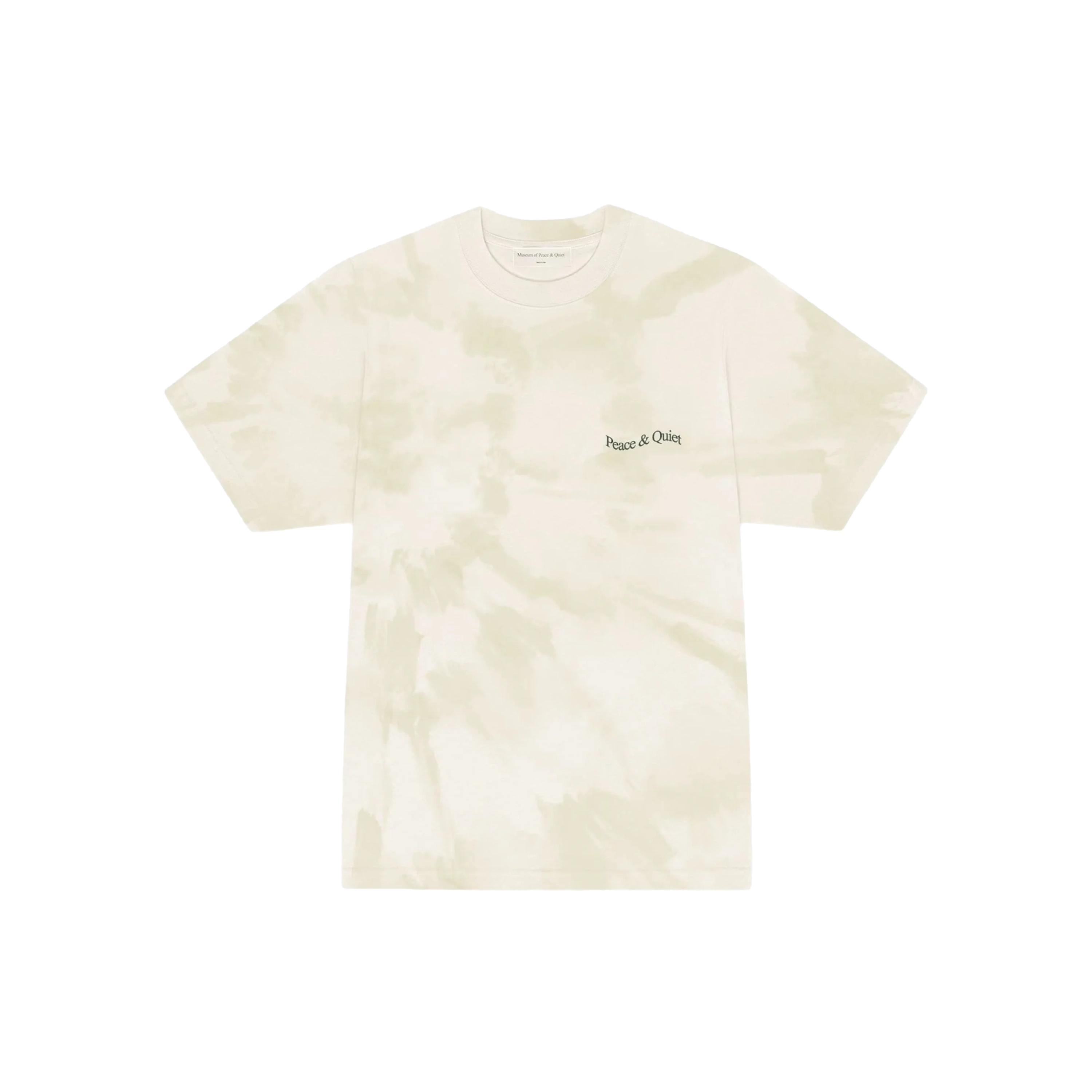 Museum of Piece & Quiet Wordmark Tye Dye Tee Bone