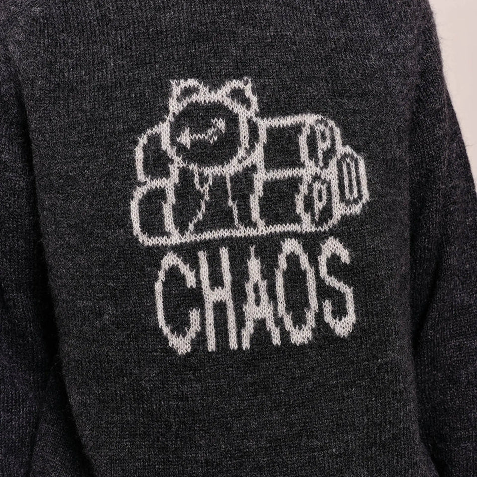 Pop Trading co. Knitted Chaos Crewneck