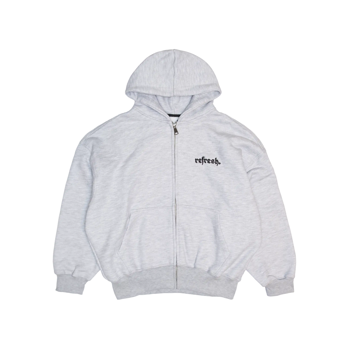 refresh. Gothic Zip Hoodie Grey