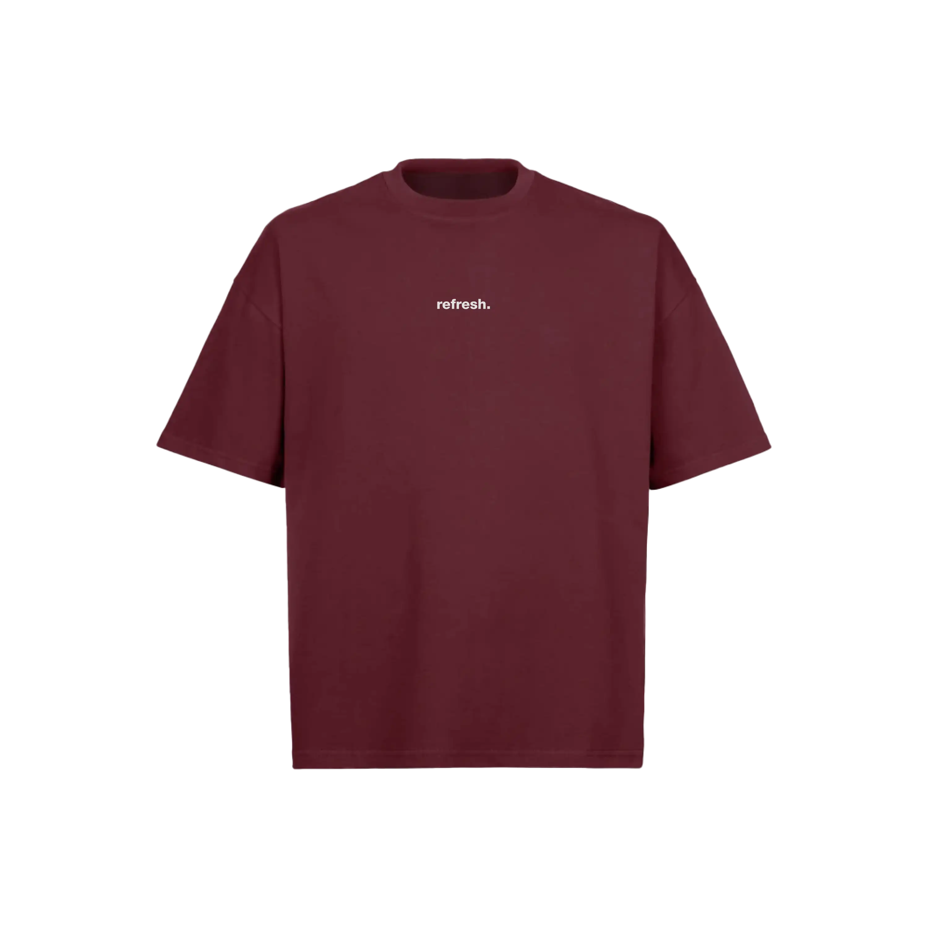 refresh. Tag Boxy T-shirt Bordeaux