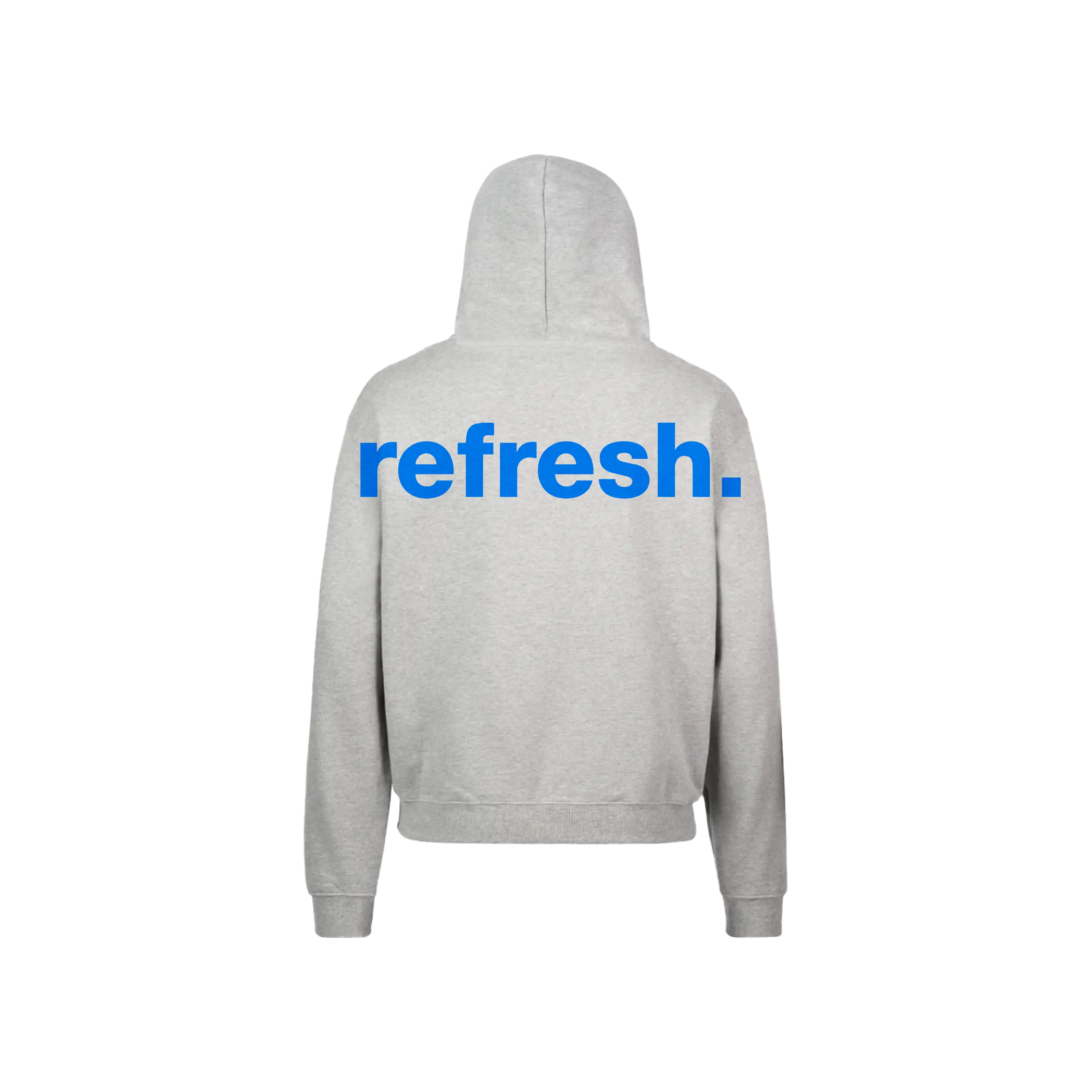 refresh. Backprint Hoodie Grey