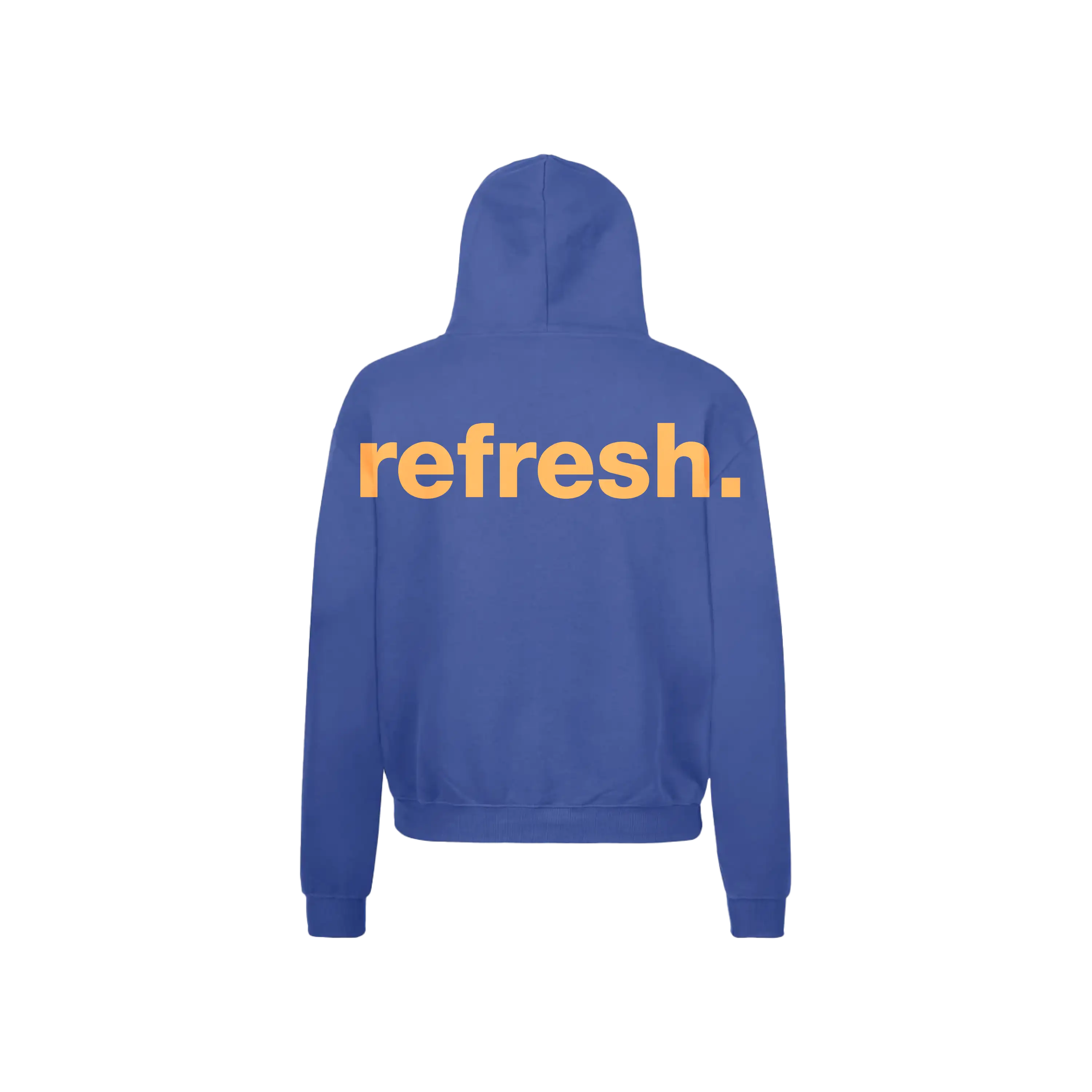 refresh. Backprint Hoodie Royal Blu