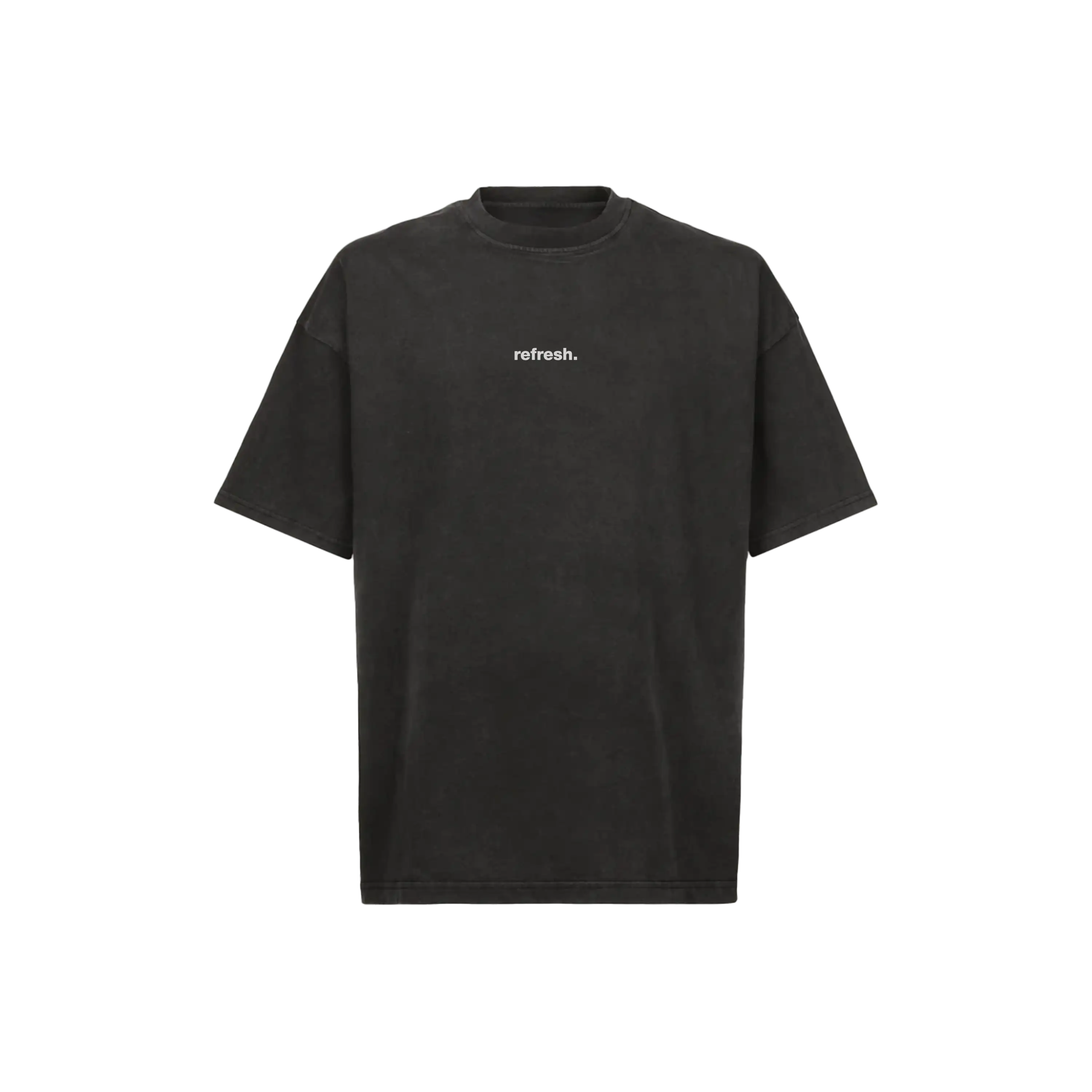 refresh. Tag Over T-shirt Black