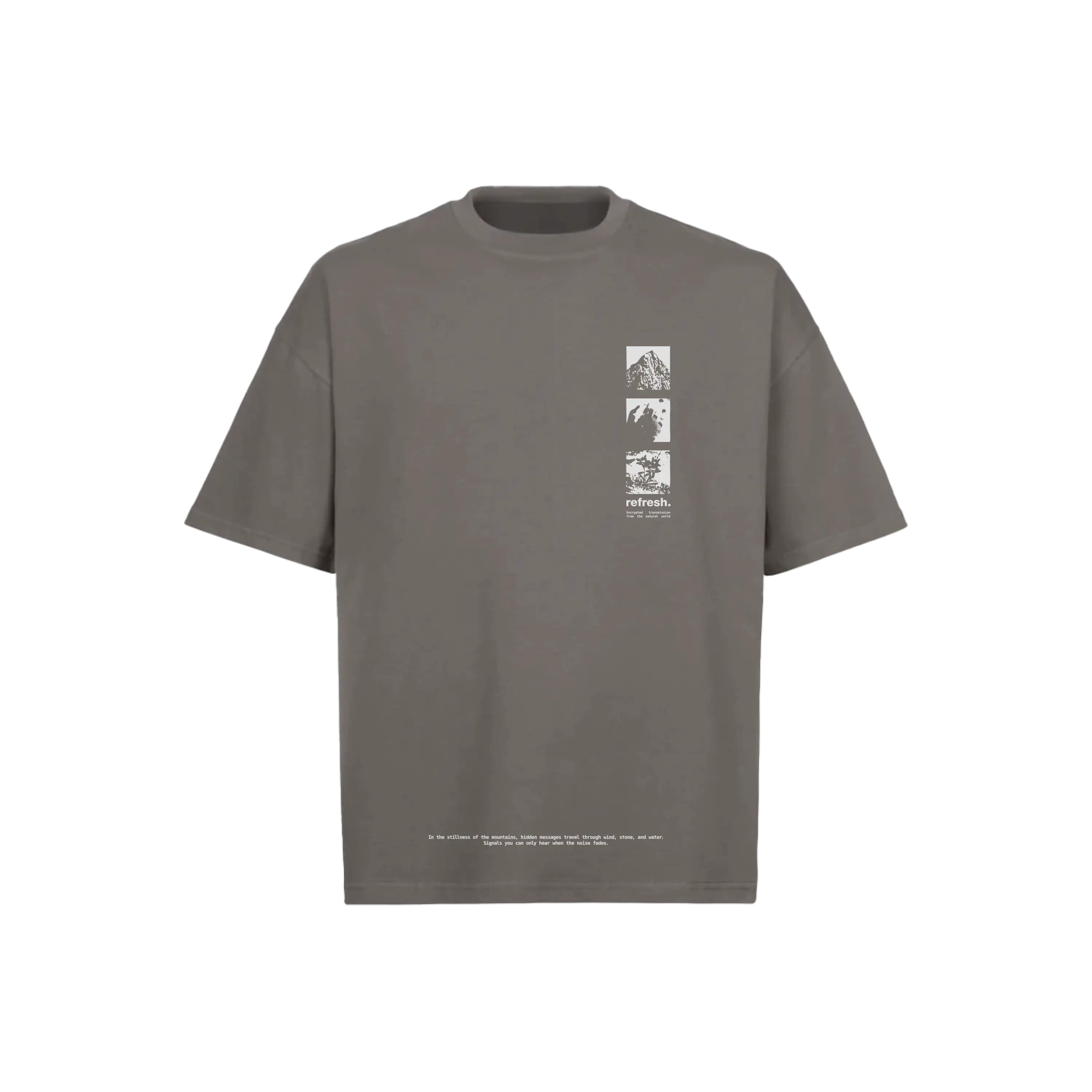 refresh. Signal Of Silence T-shirt Grey