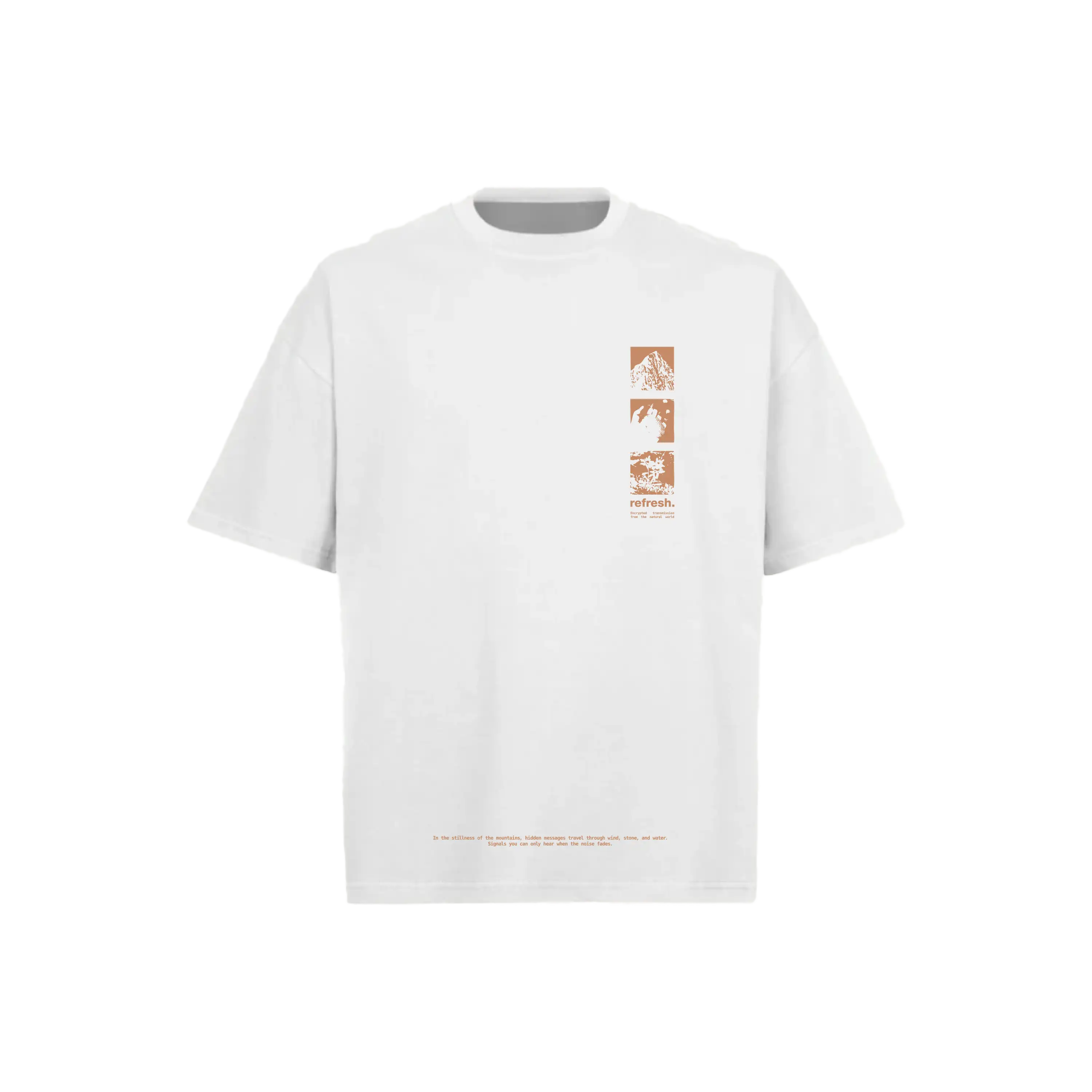 refresh. Signal Of Silence T-shirt White