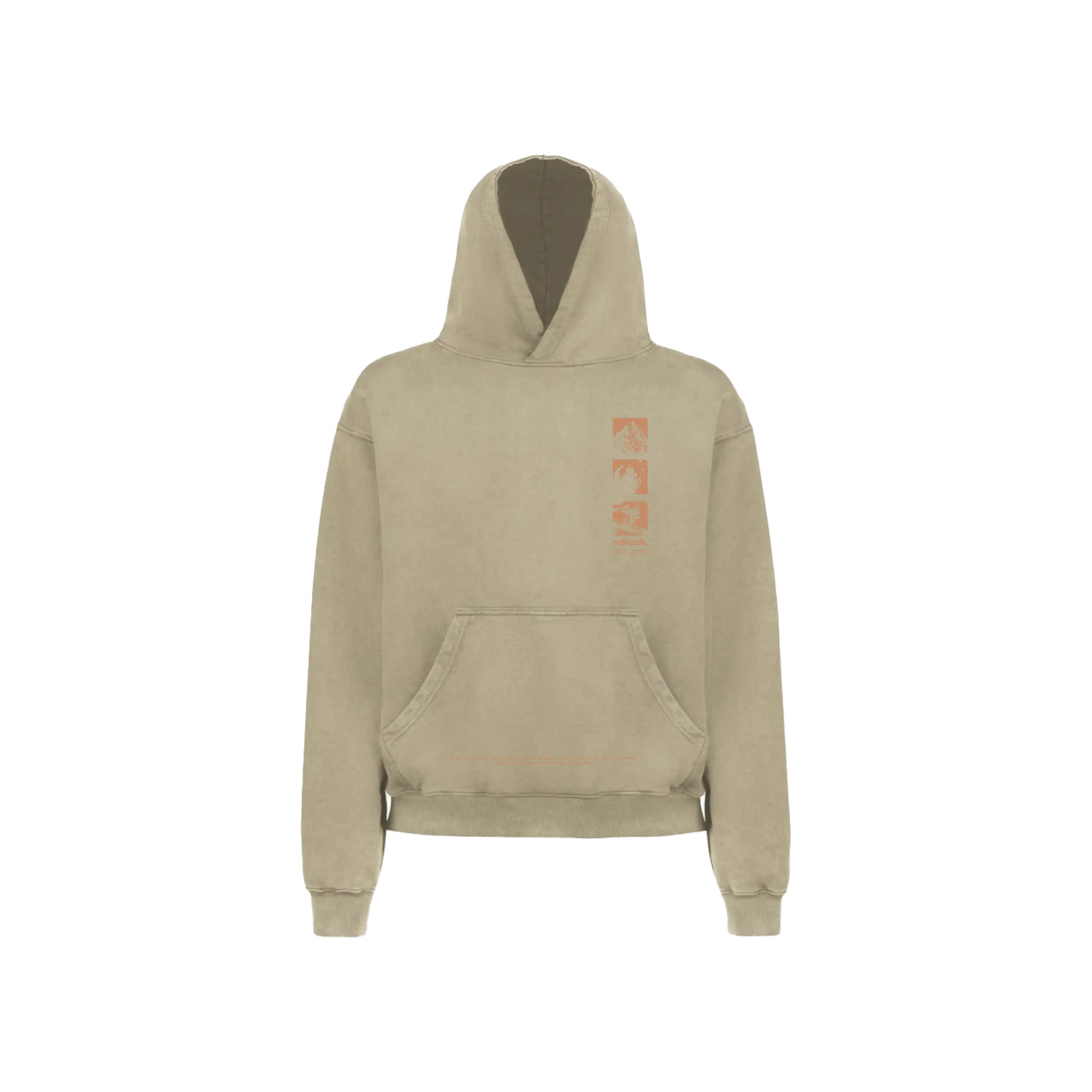 refresh. Signal Of Silence Hoodie Dune