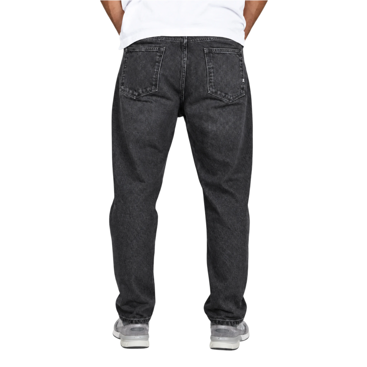 Amish Jeremiah Black-Used Effect Jeans