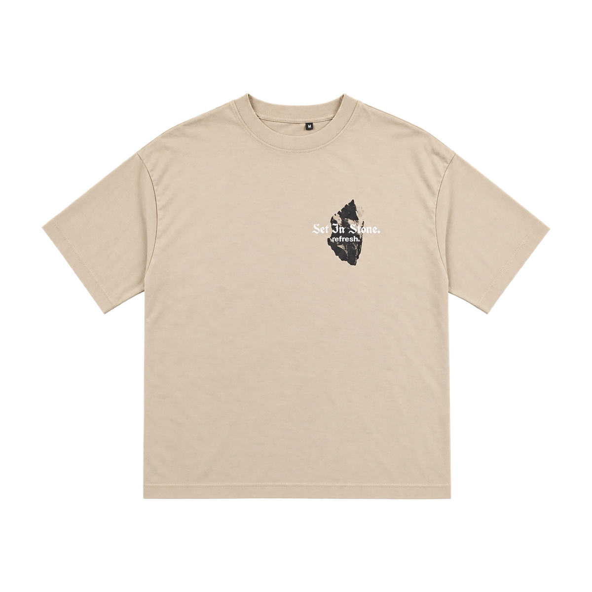 refresh. Set In Stone T-Shirt Sand