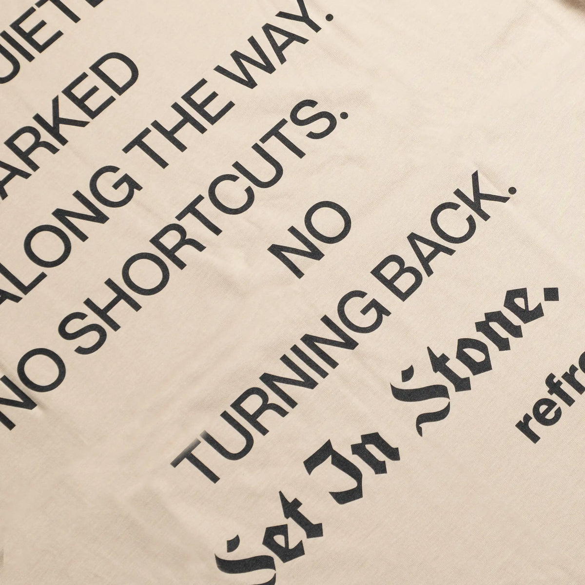 refresh. Set In Stone T-Shirt Sand