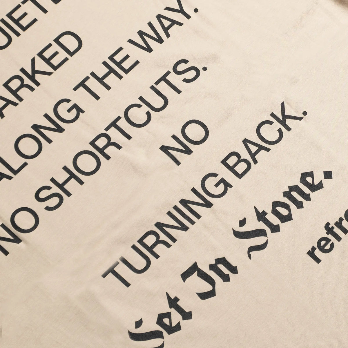 refresh. Set In Stone T-Shirt Sand