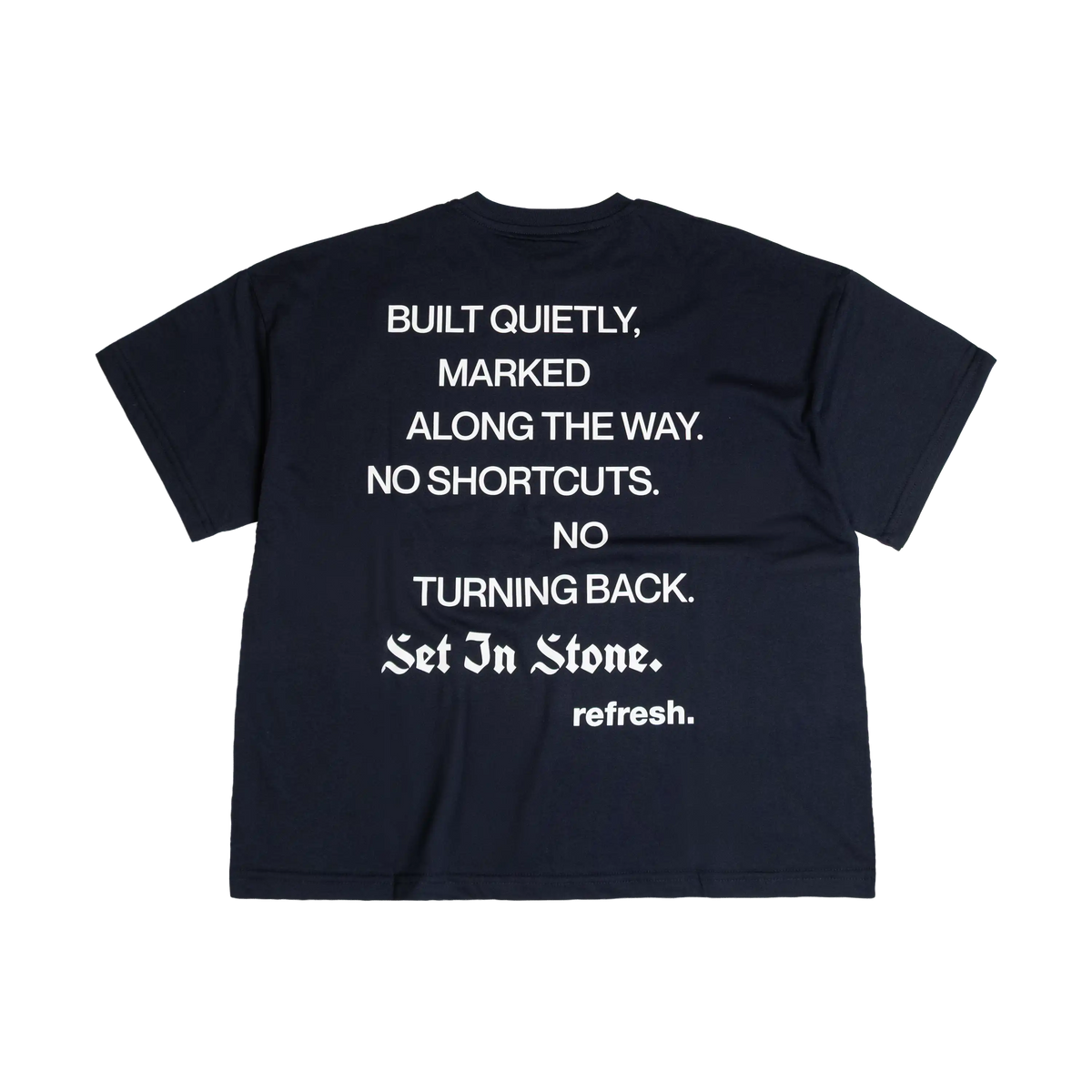 refresh. Set In Stone T-Shirt Blue