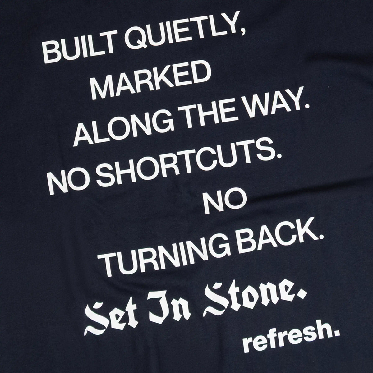 refresh. Set In Stone T-Shirt Blue