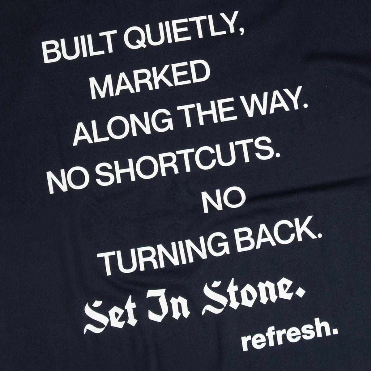 refresh. Set In Stone T-Shirt Blue