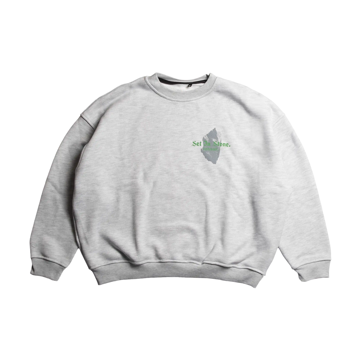 refresh. Set In Stone Crewneck Grey