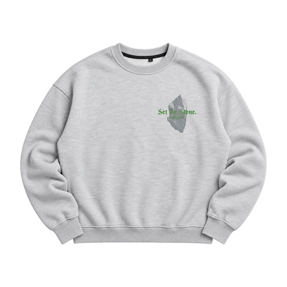 refresh. Set In Stone Crewneck Grey