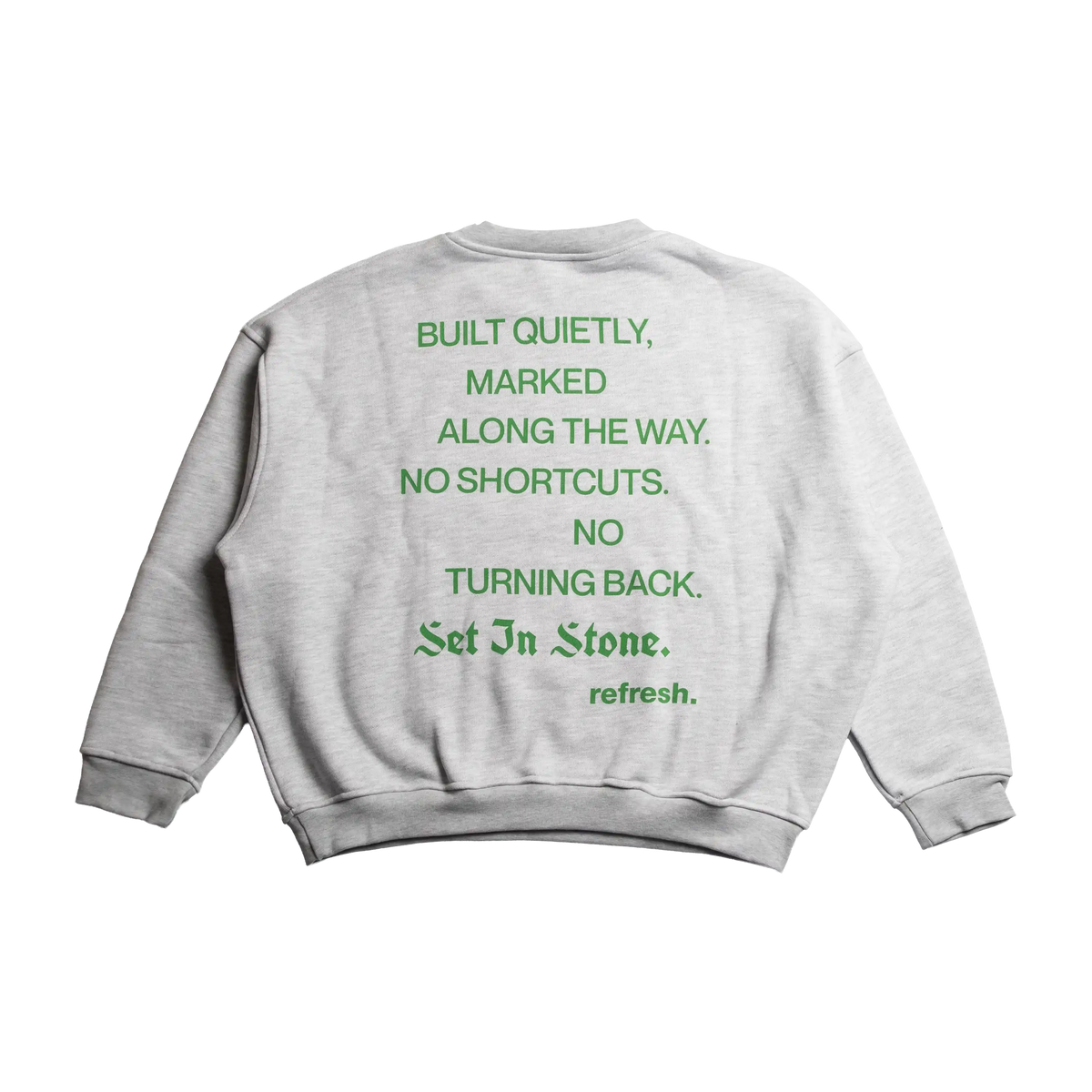 refresh. Set In Stone Crewneck Grey