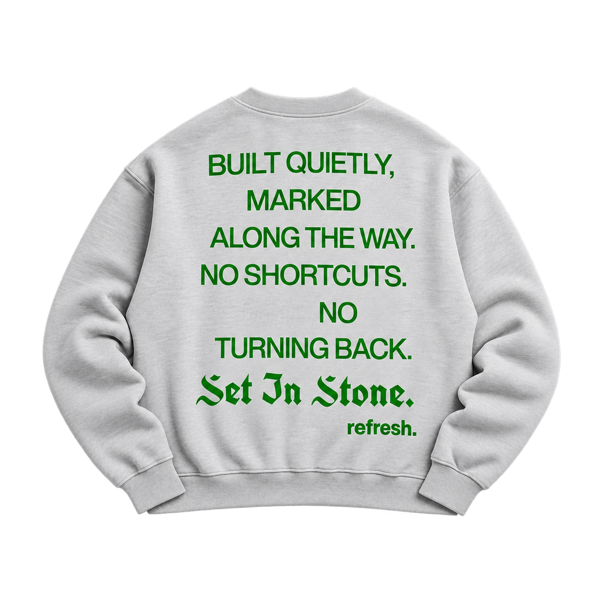refresh. Set In Stone Crewneck Grey