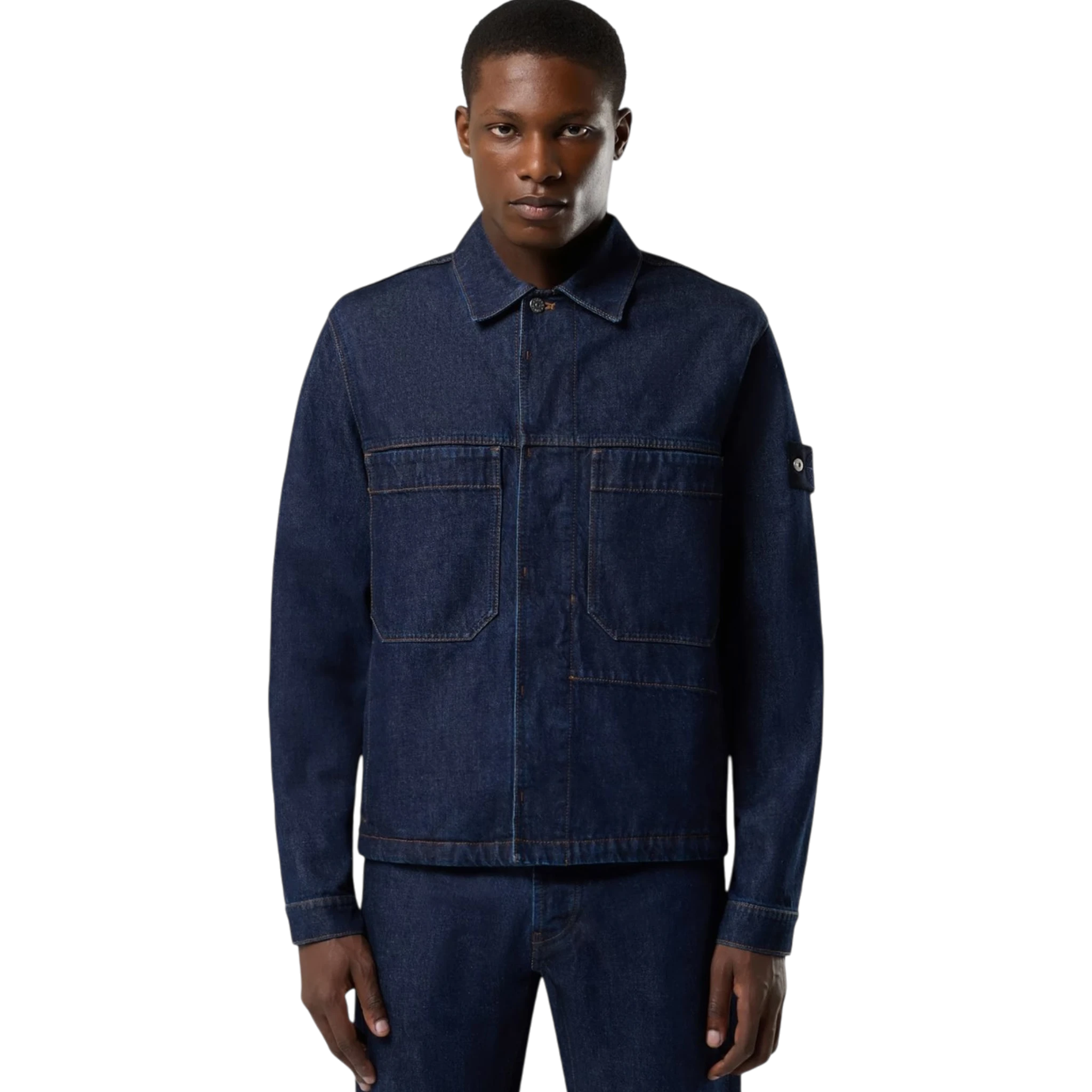 Stone Island 4100006S00J7 Indigo Denim rinsed