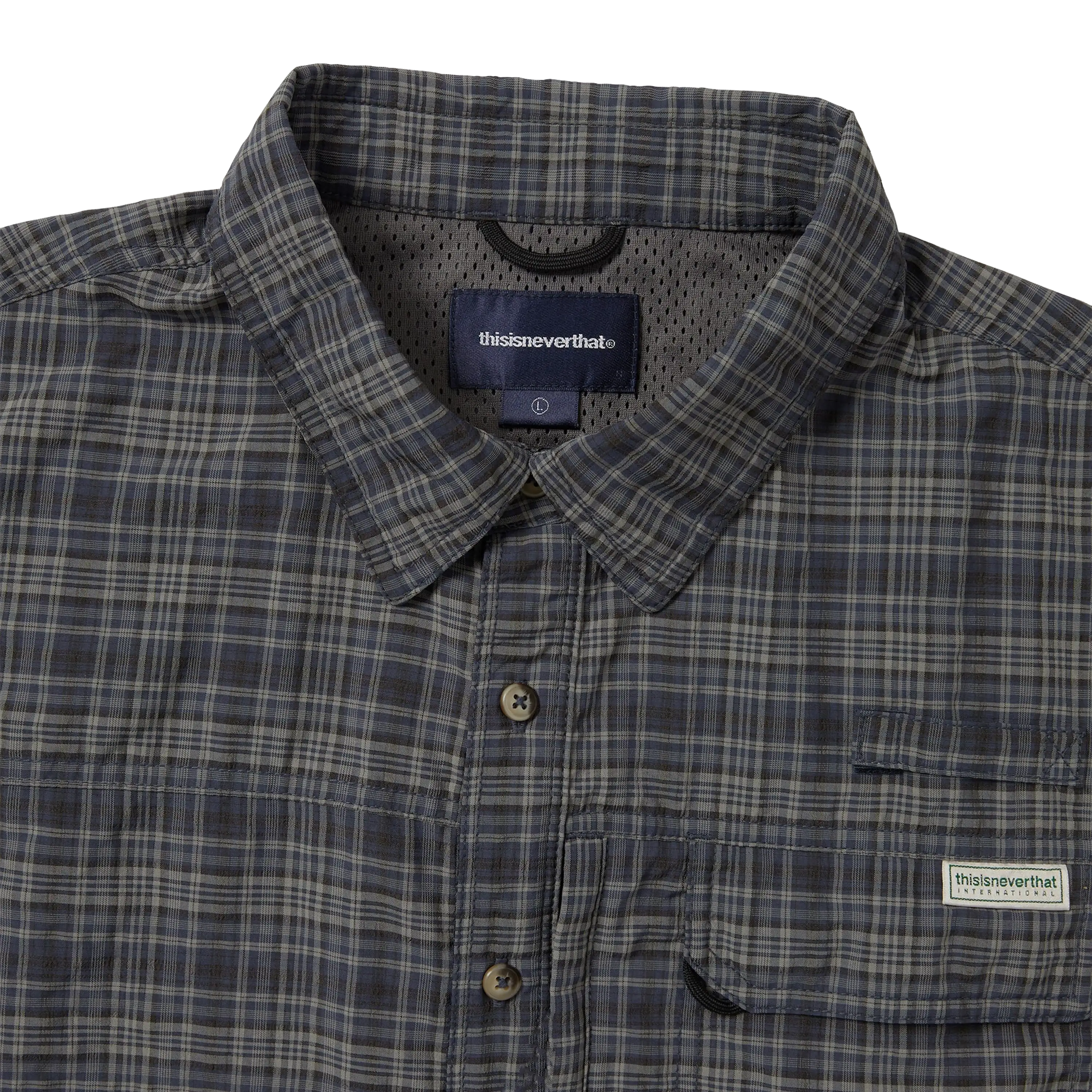 thisisneverthat Plaid S/S Fishing Shirt